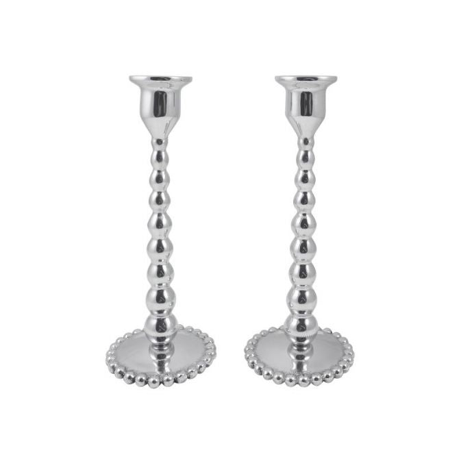Pearled Small Candlestick Set
