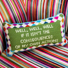 Load image into Gallery viewer, Well Well Well Needlepoint Pillow
