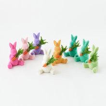 Load image into Gallery viewer, Flocked Bunny with Carrot, 8&quot; | Sherbert
