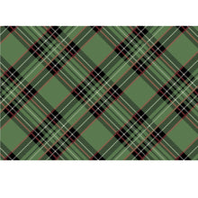 Load image into Gallery viewer, Green Plaid Placemat, 24 Sheets
