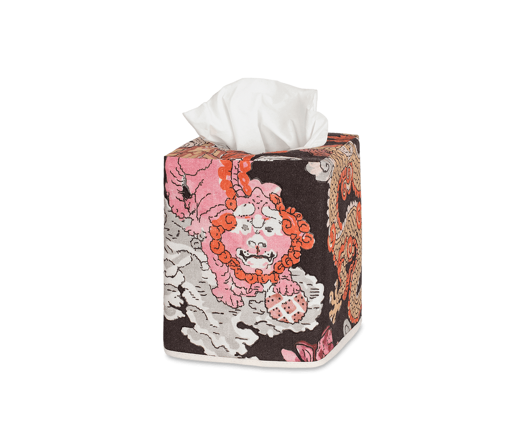 Magic Mountain Tissue Box Cover, Chocolate Persimmon