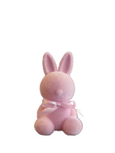 Load image into Gallery viewer, Flocked Sitting Bunny, 3.75&quot; | Petal Pink
