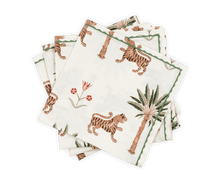 Load image into Gallery viewer, Tiger Palm Napkin, Set of 4
