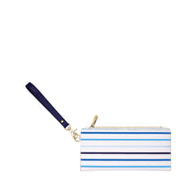 Load image into Gallery viewer, Travel Wallet, Blue Stripe
