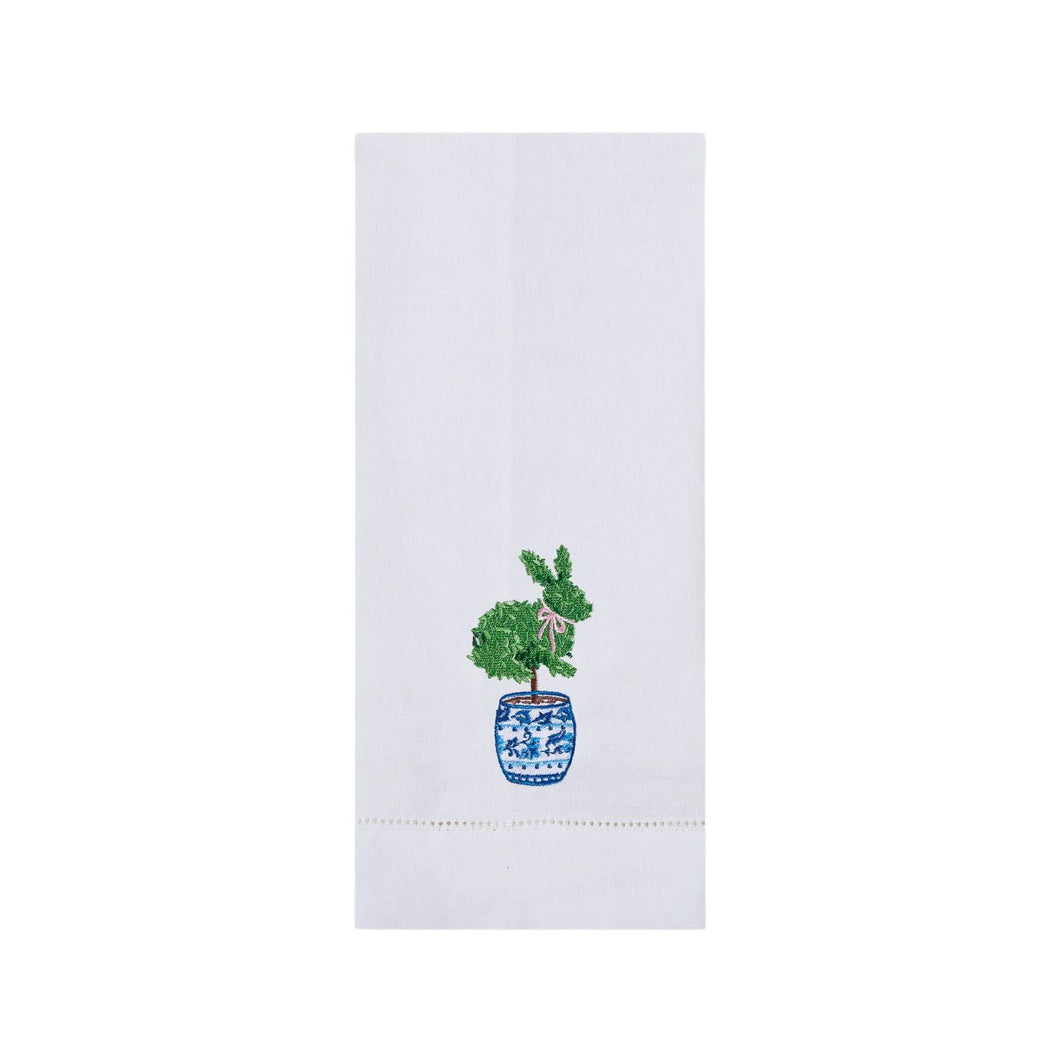 Bunny Topiary Guest Towel