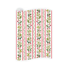 Load image into Gallery viewer, Holly Vine Wrapping Paper Roll
