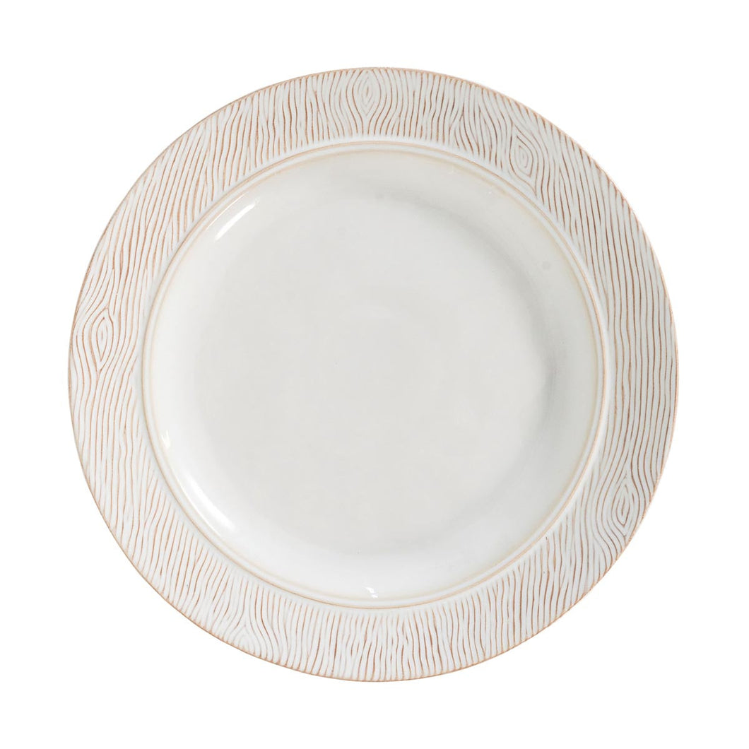 Blenheim Oak Dinner Plate, Whitewash