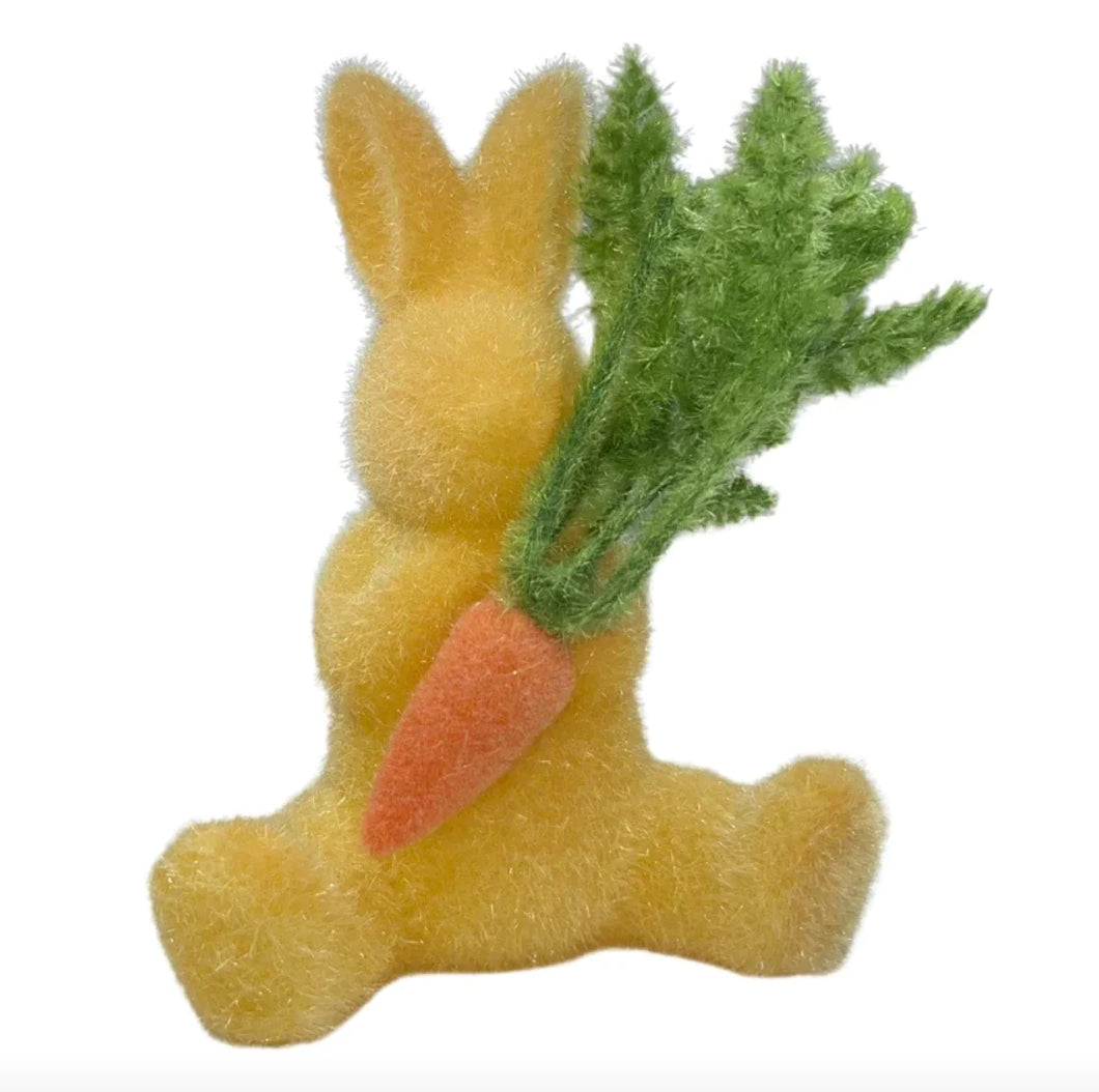 Flocked Bunny with Carrot, 8