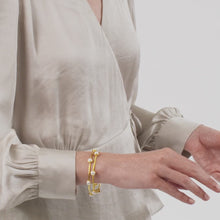 Load and play video in Gallery viewer, Milano Luxe Bangle, Iridescent Peony Pink
