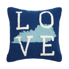 Load image into Gallery viewer, Love KentuckyHooked Pillow, 16&quot; x 16&quot;
