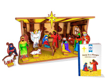 Load image into Gallery viewer, Away in a Manger, Children&#39;s Nativity Book &amp; Playset
