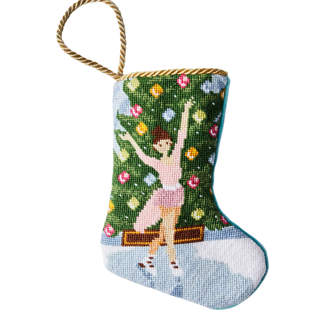 Holiday Grace Ballerina Bauble Stocking