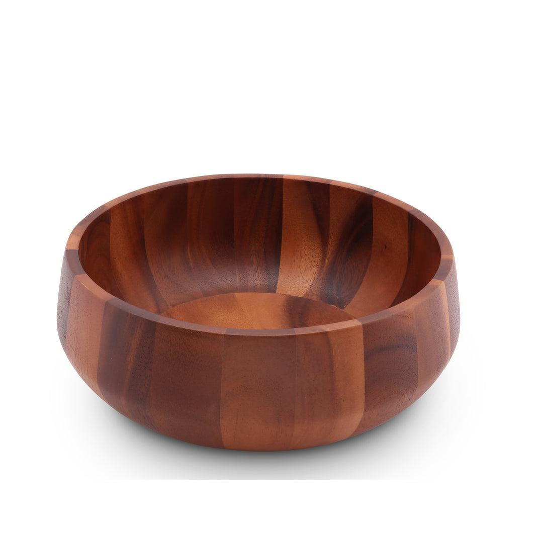 Modern Round Acacia Bowl