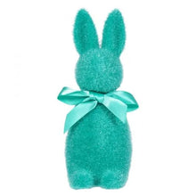 Load image into Gallery viewer, Flocked Button Nose Bunny, 6&quot; | Peacock
