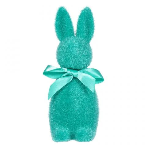 Flocked Button Nose Bunny, 6