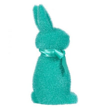 Load image into Gallery viewer, Flocked Button Nose Bunny, 6&quot; | Peacock
