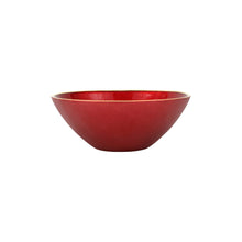 Load image into Gallery viewer, Metallic Glass Ruby Small Bowl
