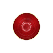 Load image into Gallery viewer, Metallic Glass Ruby Small Bowl
