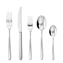 Load image into Gallery viewer, Hannah Solid Handle Flatware 5 pc Place Setting, 18/10 Stainless Steel
