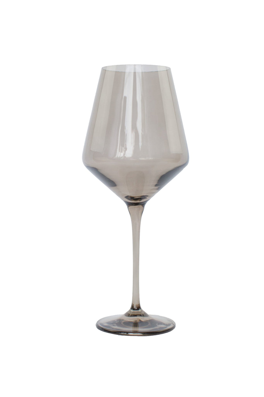 Gray Smoke Wine Glass