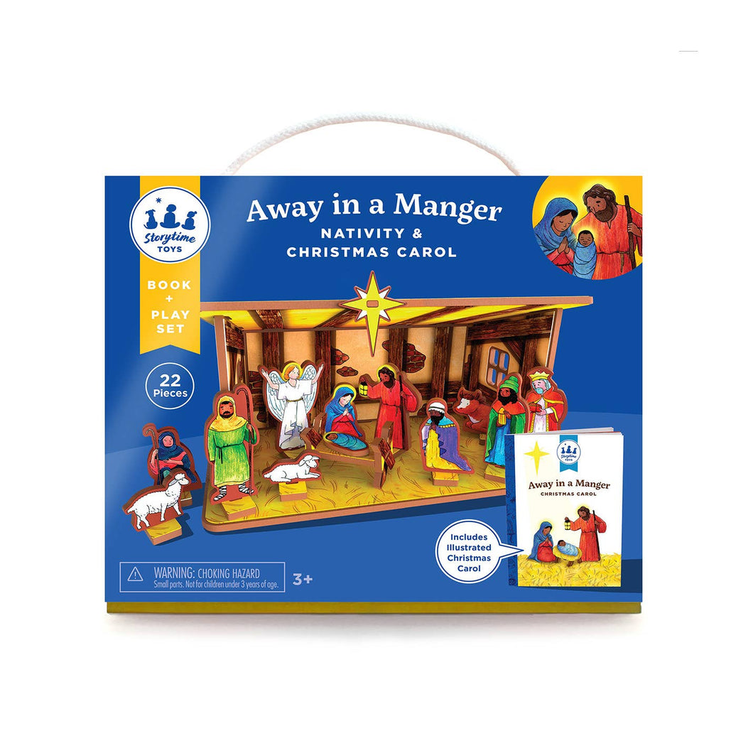 Away in a Manger, Children's Nativity Book & Playset