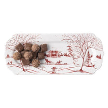 Load image into Gallery viewer, Country Estate Winter Frolic Ruby Hostess Tray, Main House
