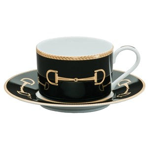 Cheval Black Cup & Saucer