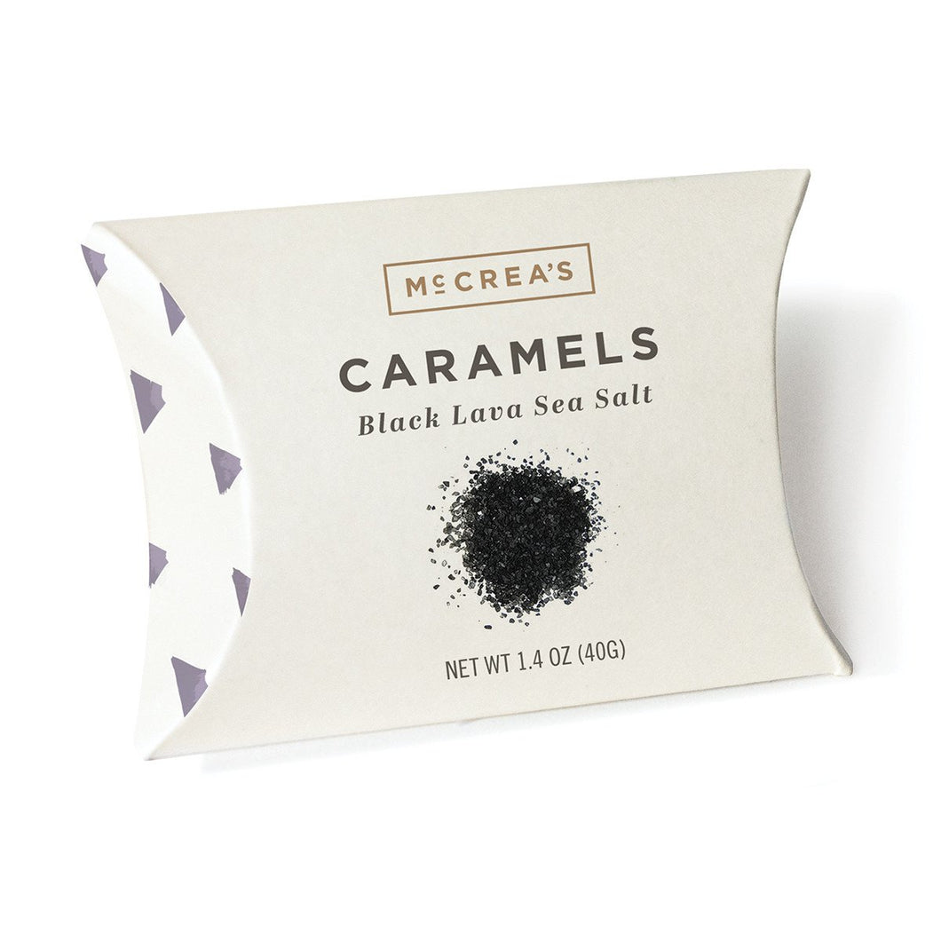 McCrea's Black Lava Sea Salt Caramels Pillow Box,1.4oz