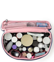 Load image into Gallery viewer, Large Train Case - Pearl Blue/ Blush
