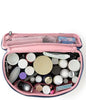 Large Train Case - Pearl Blue/ Blush