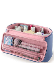 Load image into Gallery viewer, Large Train Case - Pearl Blue/ Blush
