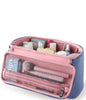 Large Train Case - Pearl Blue/ Blush