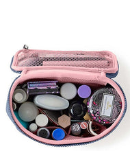 Load image into Gallery viewer, Small Train Case - Pearl Blue/ Blush
