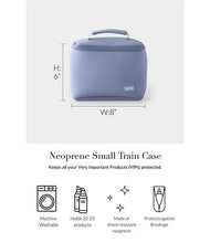 Load image into Gallery viewer, Small Train Case - Pearl Blue/ Blush
