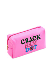 Load image into Gallery viewer, "Crack, Bam, Dot" Mahjong Tiles Zip Pouch | Pink
