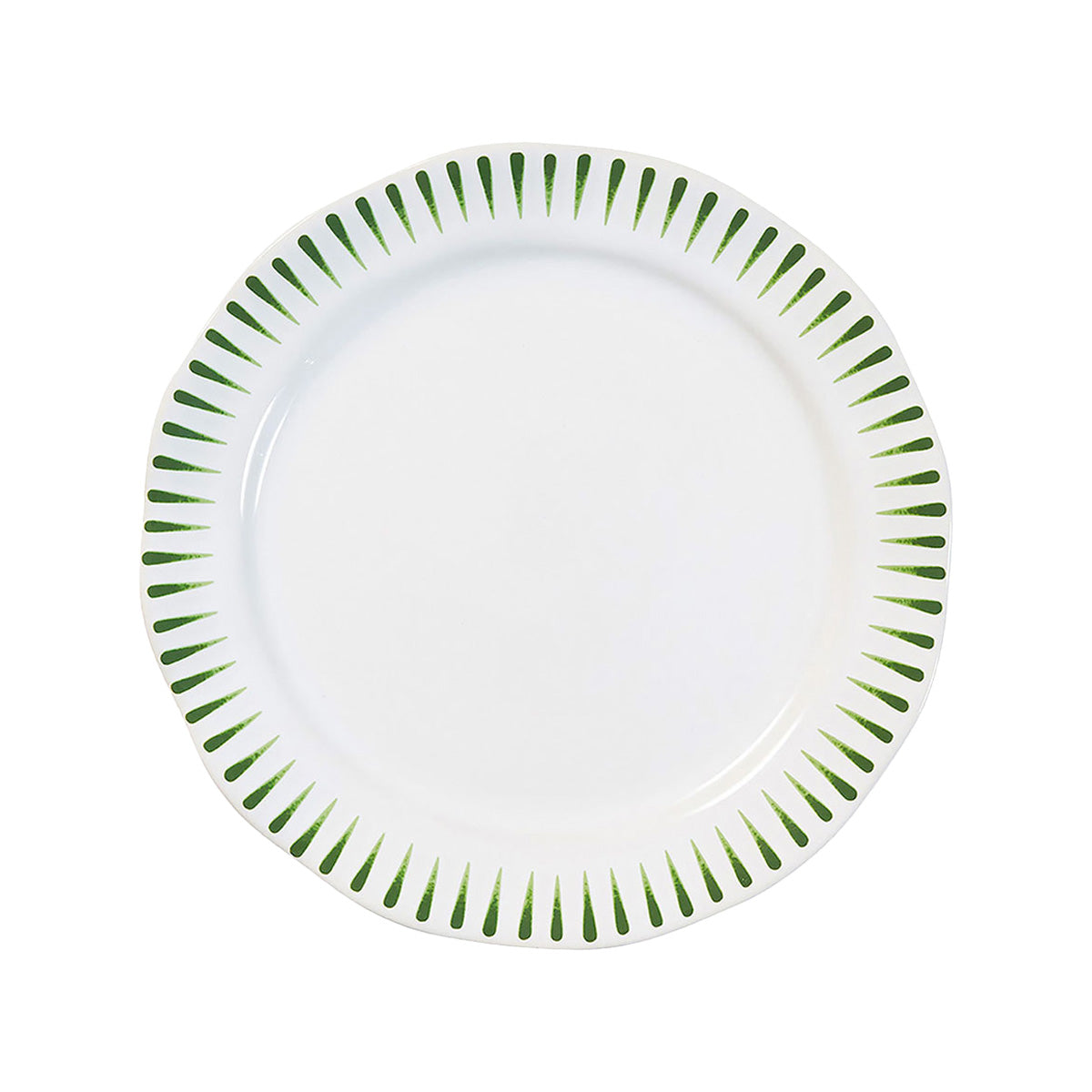 Sitio Stripe Dessert/Salad Plate, Basil