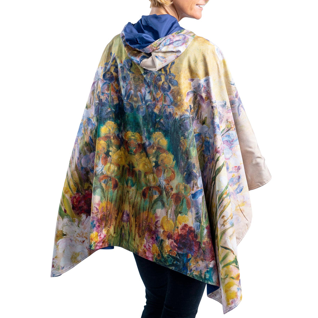 Fine Art RainCaper, Tiffany Peonies & Iris