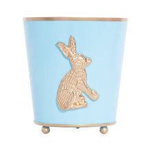 Load image into Gallery viewer, Regency Rabbit Round Cachepot Planter, 6&quot; | Light Blue
