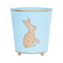 Load image into Gallery viewer, Regency Rabbit Round Cachepot Planter, 6&quot; | Light Blue
