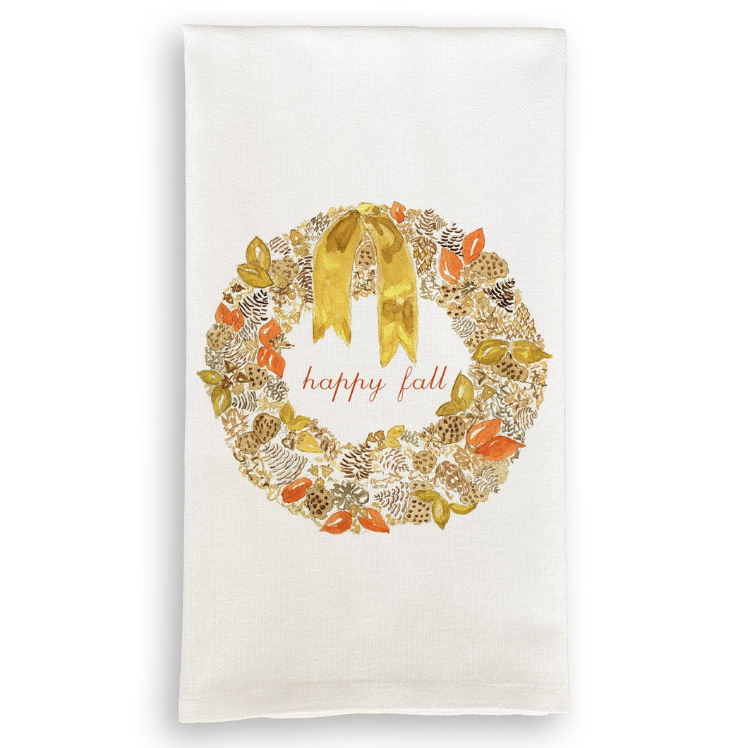 Happy Fall Tea Towel