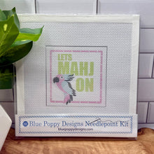 Load image into Gallery viewer, "Lets Mahj On" Needlepoint Kit (Mahjong Parrot)
