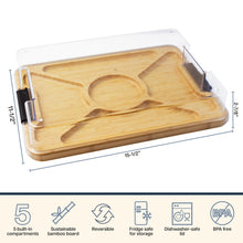 Load image into Gallery viewer, Flip, Serve &amp; Store™ Charcuterie Board with Locking Lid
