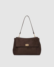 Load image into Gallery viewer, Arden Suede Shoulder Bag, Chocolate
