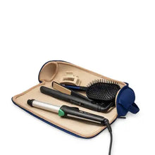 Load image into Gallery viewer, Travel Hair Tools Case - Navy/ Khaki
