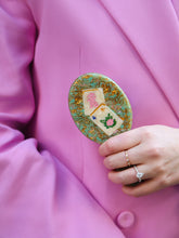 Load image into Gallery viewer, Handbag Hero, Hand-Painted Flower Mahjong Brush
