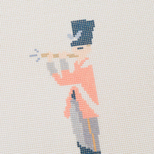 Load image into Gallery viewer, 12 Days of Christmas - Eleven Pipers Piping Hand Painted Needlepoint Canvas
