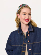 Load image into Gallery viewer, Plaid Wide Headband, Ivory
