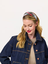 Load image into Gallery viewer, Plaid Wide Headband, Ivory
