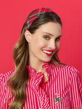 Load image into Gallery viewer, Plaid Wide Headband, Red
