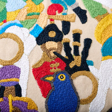 Load image into Gallery viewer, 12 Days of Christmas Hand-Embroidered Pillow, 20x20"
